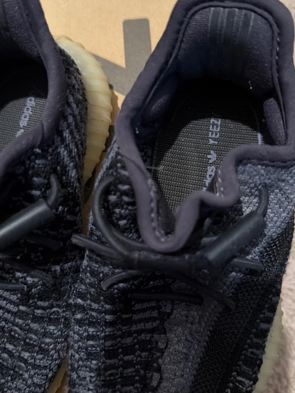 adidas Kids Black and Gray Knit Sneakers